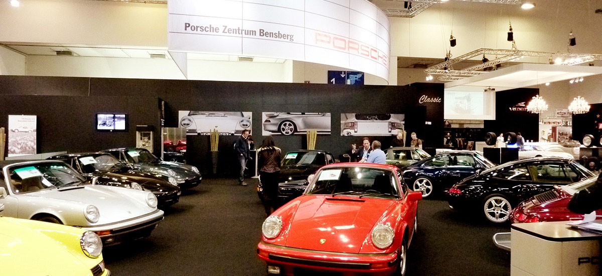 Messestand für das Porsche Zentrum Bensberg
